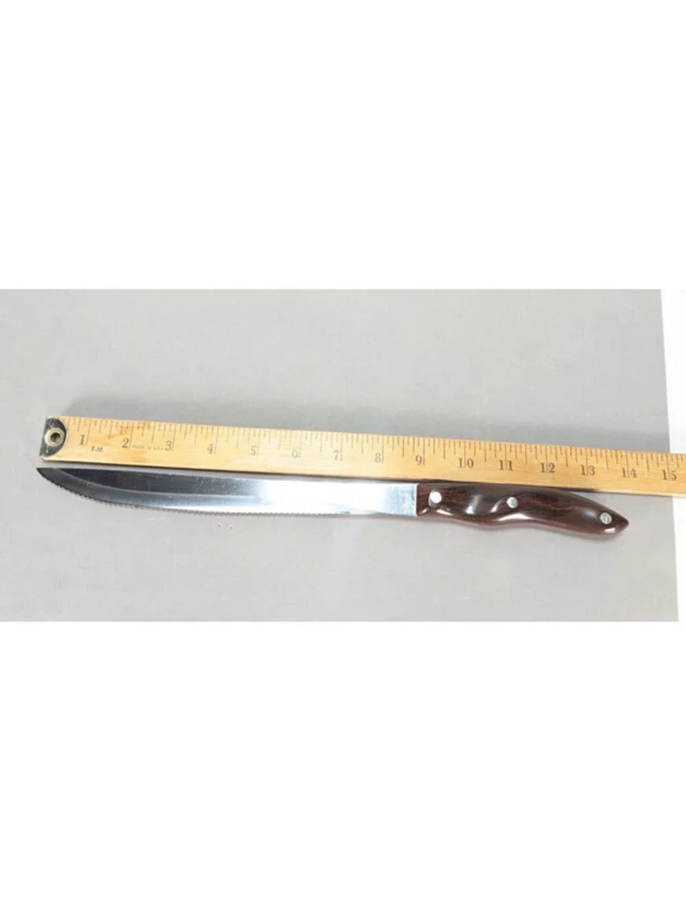 VTG Cutco No. 1023 Carving Knife Brown Swirl Handle 9